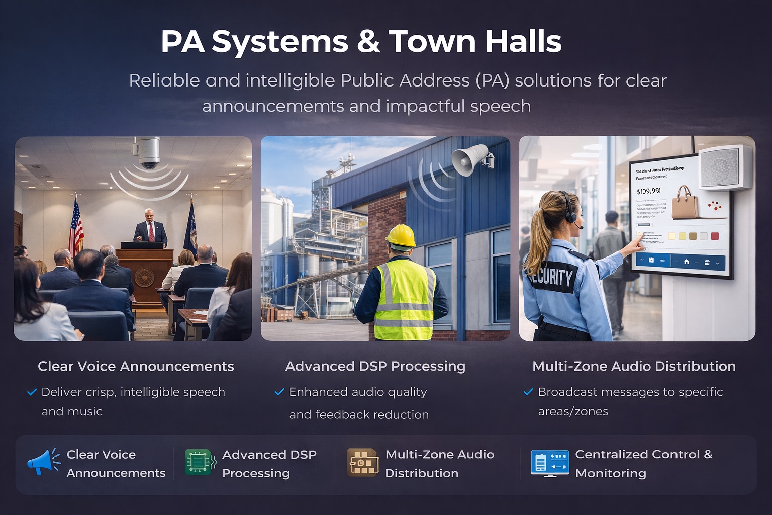 PA Systems & Town Halls