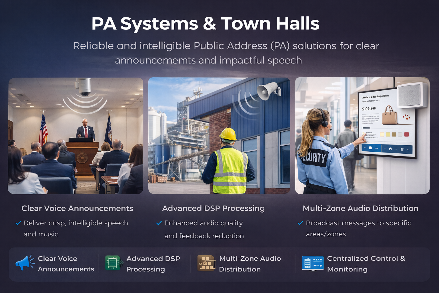 PA Systems & Town Halls